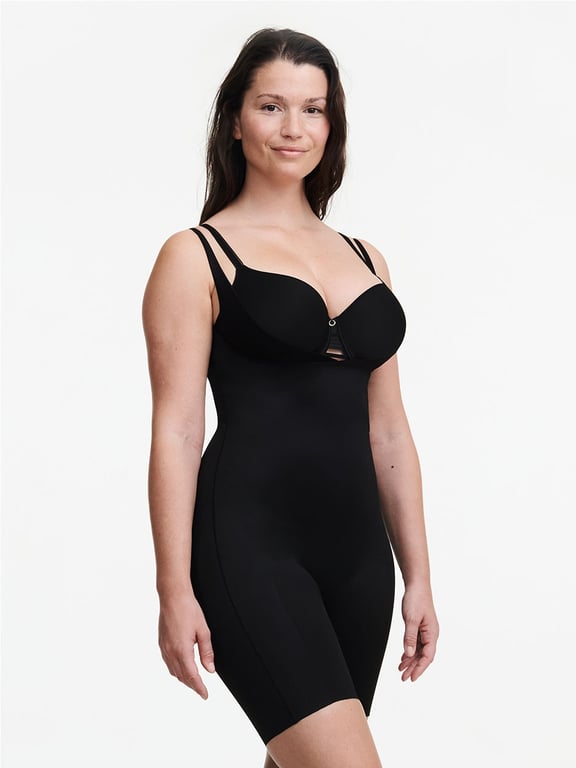 Full Dress Body Shaper with Straps - Black & Nude/Skin Size 8 - 20