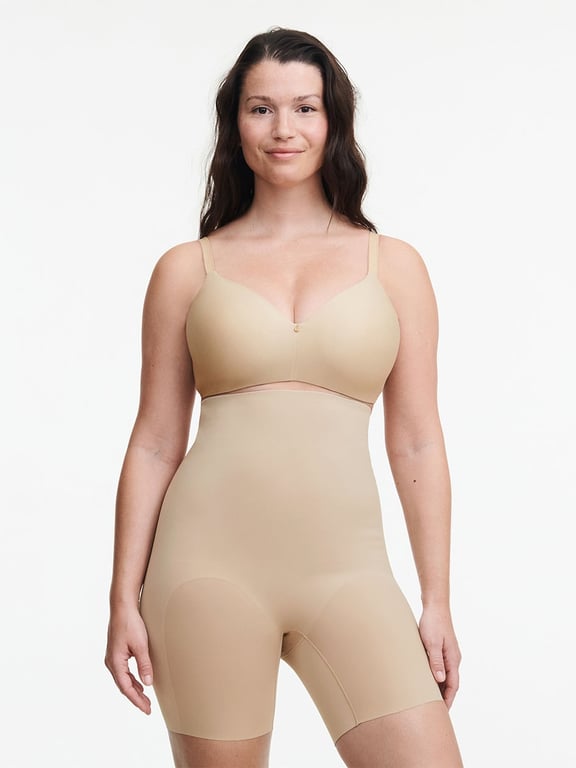 Basic Shaping Open Bust Mid-Thigh Shaper Nude Sand