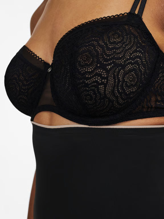 Basic Shaping High Waist Mid-Thigh Brief Black - 3