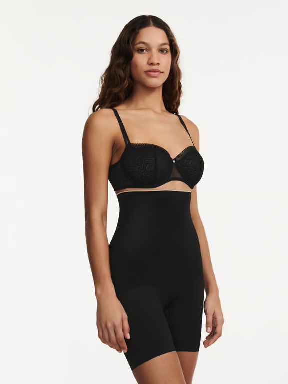 Basic Shaping High Waist Mid-Thigh Brief Black - 2