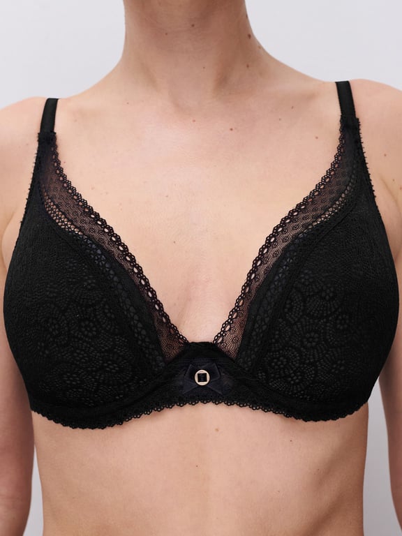 Festivité Lace Plunge Bra Black - 3