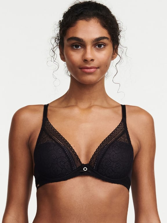 Chantelle | Festivité - Festivité Lace Plunge Bra Black - 1