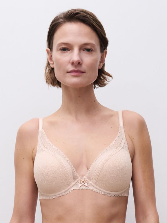 Festivité Lace Plunge Bra Nude Blush - 0