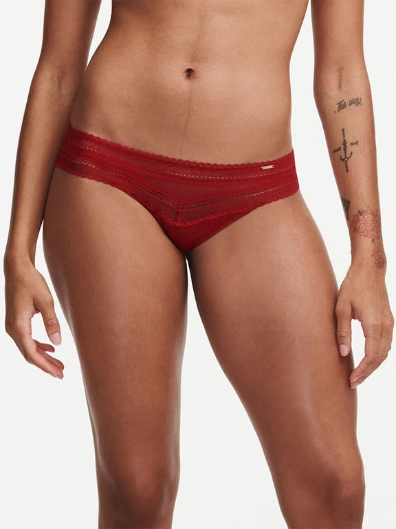 Festivité Lace Cheeky Bikini Scarlett Red - 0