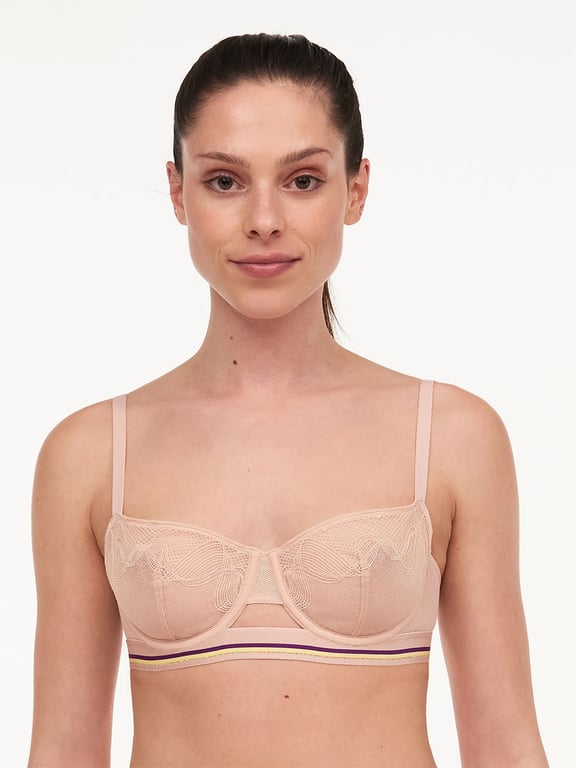 Paola Lace Unlined Demi Bra, Passionata designed by CL Nude Rose - 0