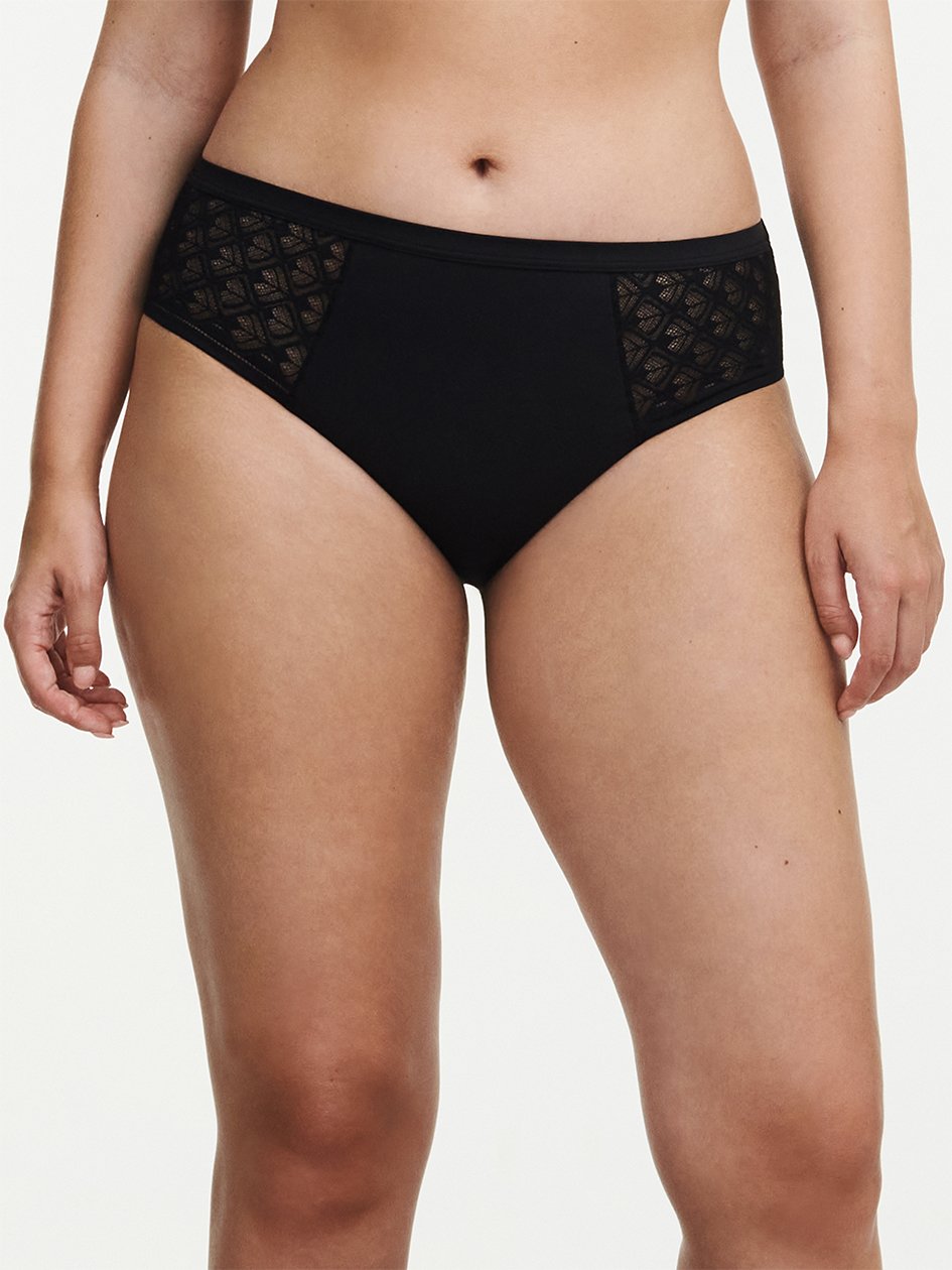 Ace Mid Rise Bikini Black