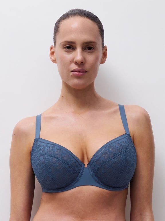 Chantelle Easy feel | ACE - Ace Plunge Unlined Bra Jeans Blue - 1