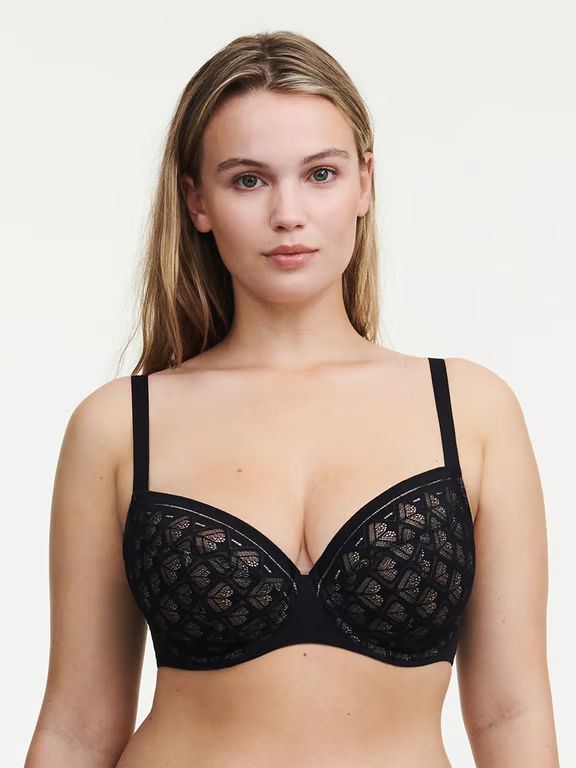 Ace Plunge Unlined Bra Black - 2