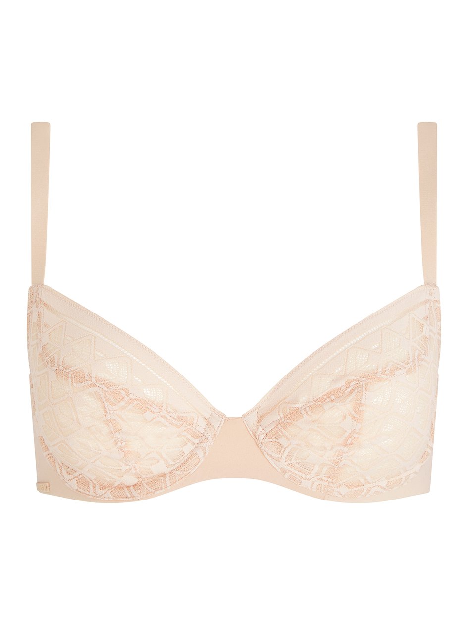 Ace Plunge Unlined Bra Nude Blush