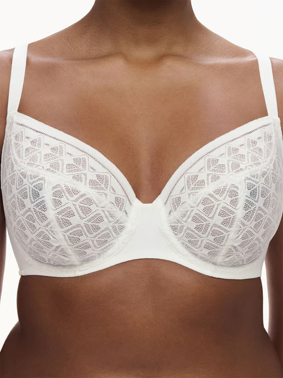 Ace Plunge Unlined Bra Milk - 3