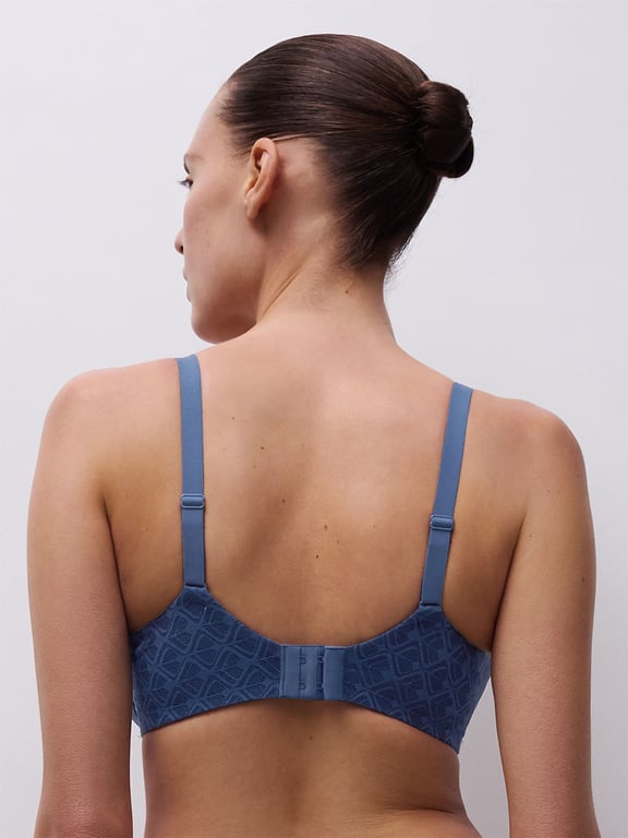 Ace Smooth Lightweight T-Shirt Bra Jeans Blue - 3