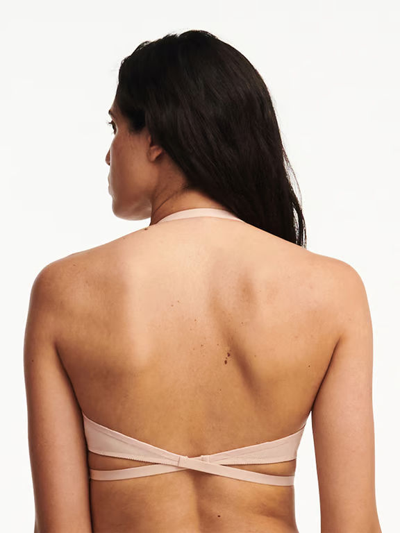 Open Back Multi-Way Plunge T-Shirt Bra Nude Blush - 6