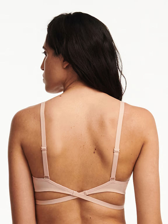 Open Back Multi-Way Plunge T-Shirt Bra Nude Blush - 2