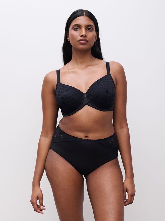 Easy Support Full Coverage Unlined Bra Black - 5