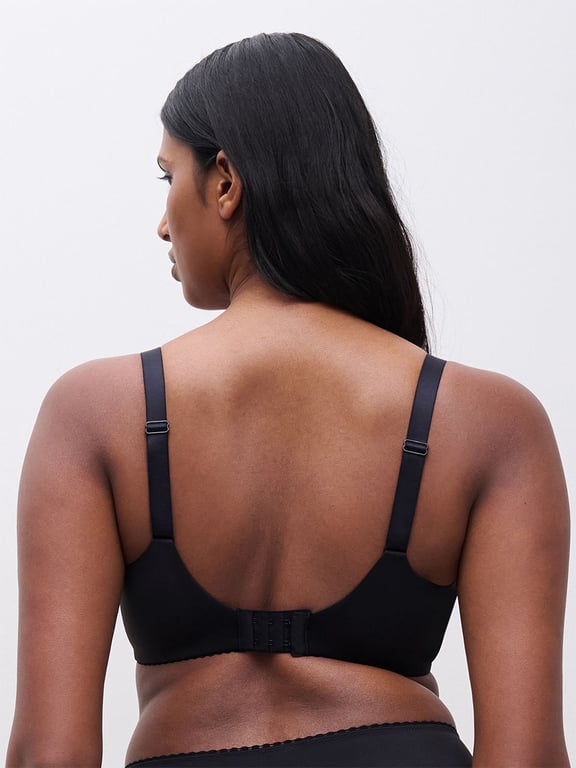 Easy Support Full Coverage Unlined Bra Black - 3