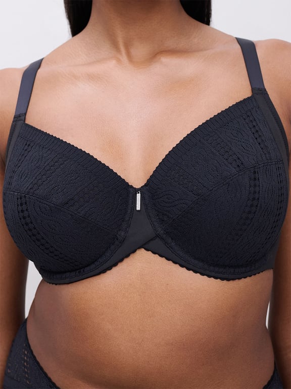 Easy Support Full Coverage Unlined Bra Black - 4