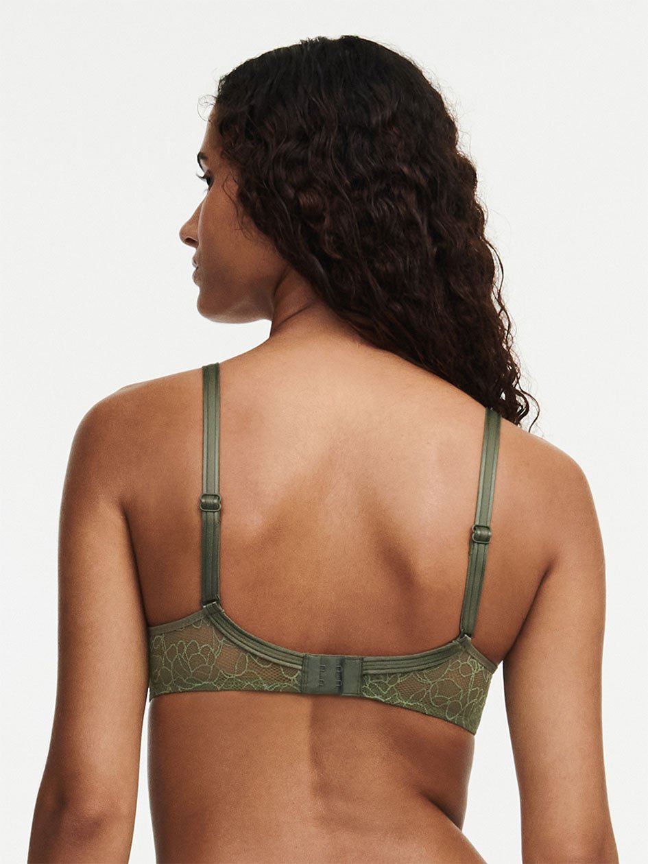 Pila Demi Memory Foam Bra, Passionata designed by CL Army Khaki Shades