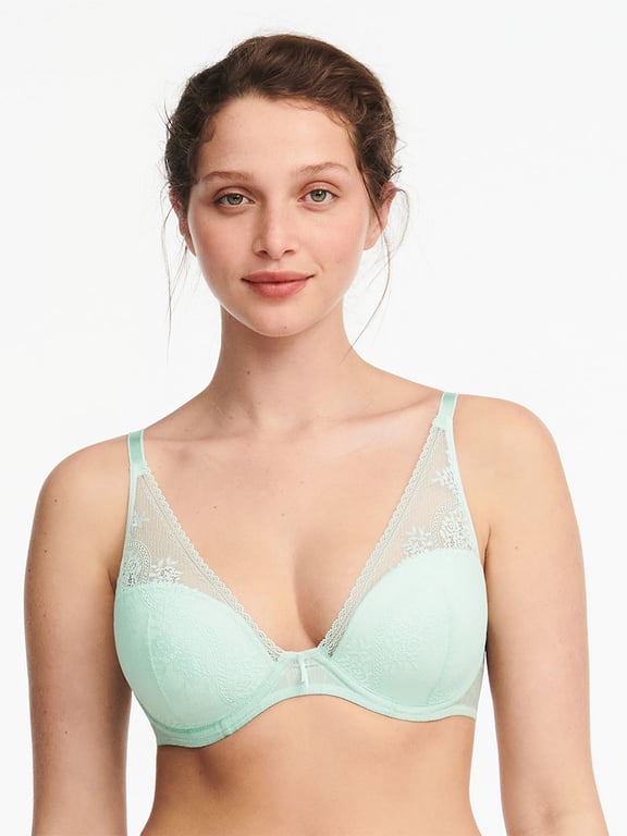 Maddie Plunge T-Shirt Bra, Passionata designed by CL Nile Green - 0