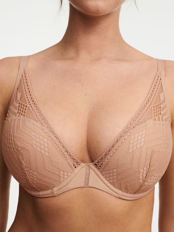 Ondine Lace Plunge Contour Bra, Passionata designed by CL Clay Nude - 3