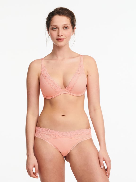 Brooklyn Plunge Bra, Passionata designed by CL Candlelight Peach - 3