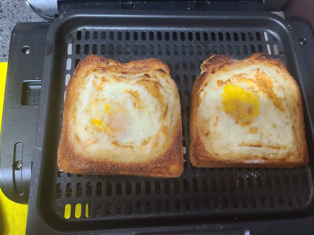 에어프라이기 토스트 꿀맛