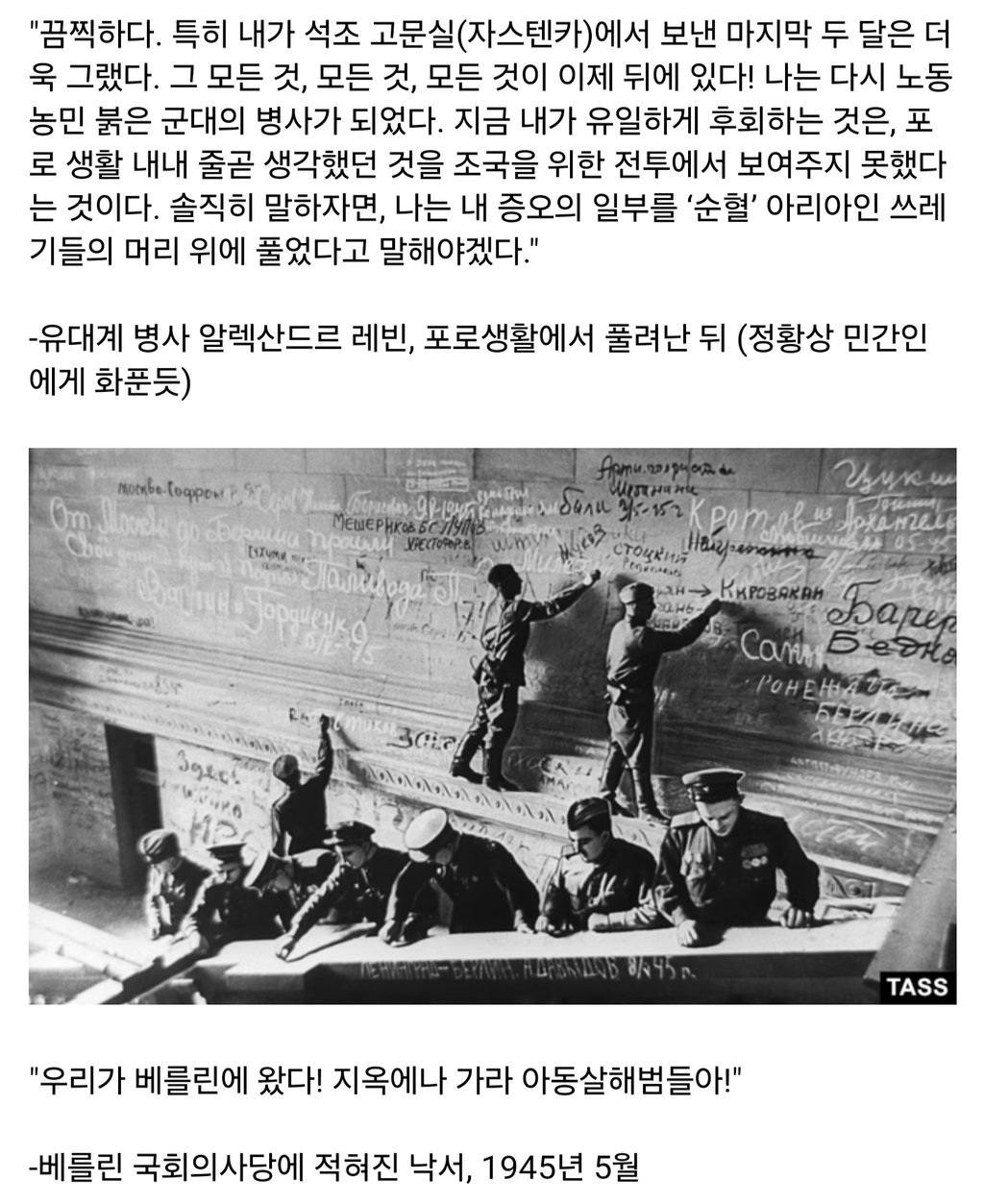 독소전쟁 소련군이 얼마나 개빡쳤었는지 보여주는 어록들 14