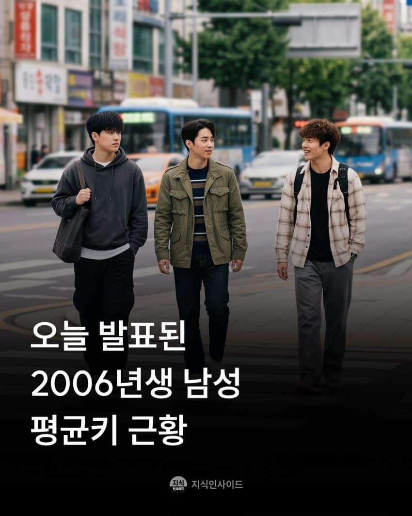 이번에 공개된 06년생 남자 평균키 1