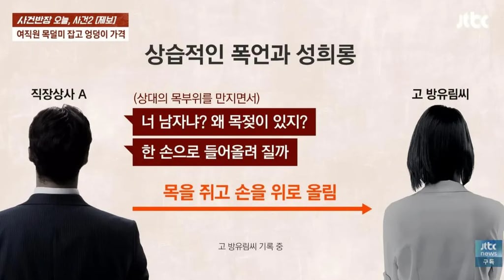 20대 여직원에게 상습적인 폭언과 성희롱한 40대 상사... 여직원 숨져 4