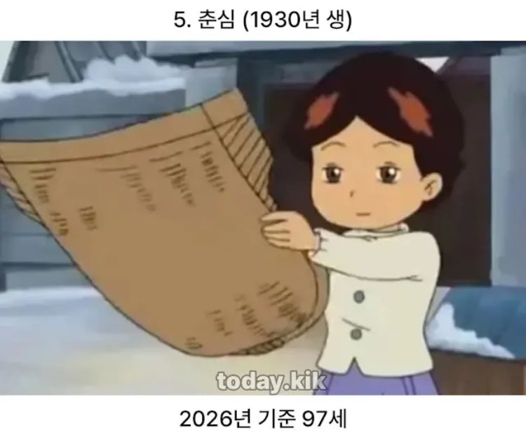 검정고무신 가족들 현재 나이 5