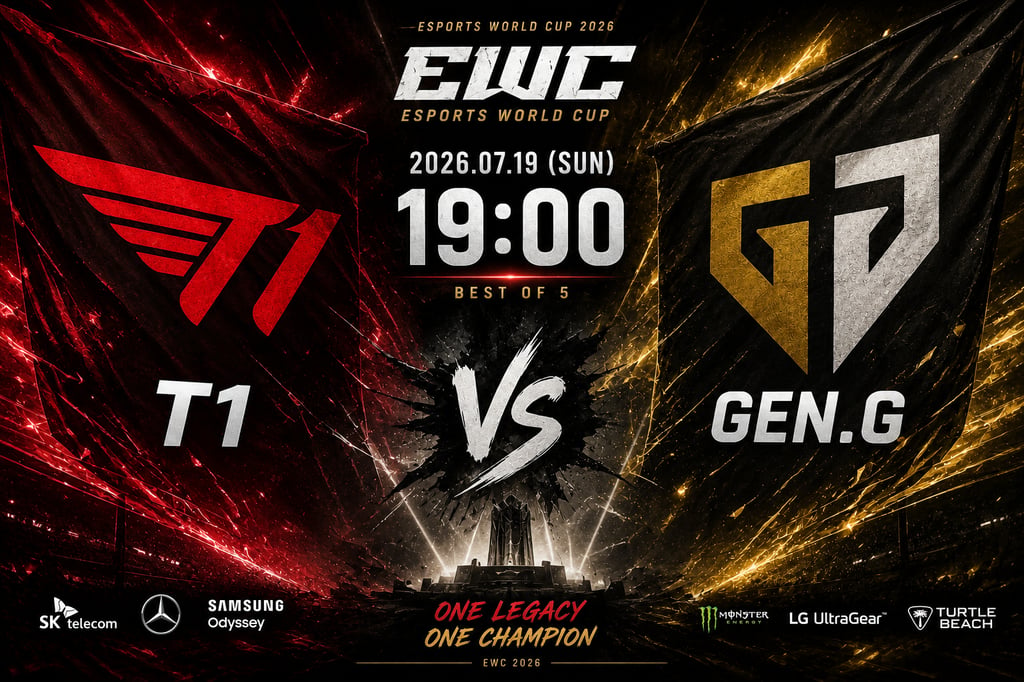 7/19 19:00 경기 EWC 3,4위전 #BO.3# T1 vs 젠지 2