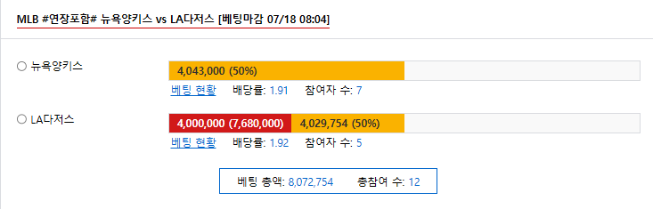 상중아 다저스 응원해라