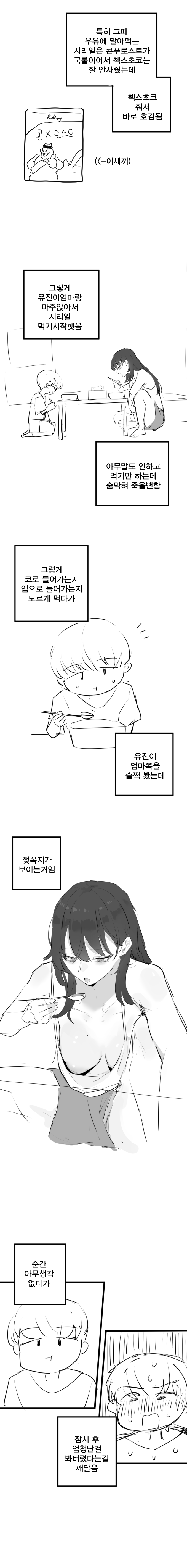 초딩때 친구 엄마 젖꼭지 본썰 6