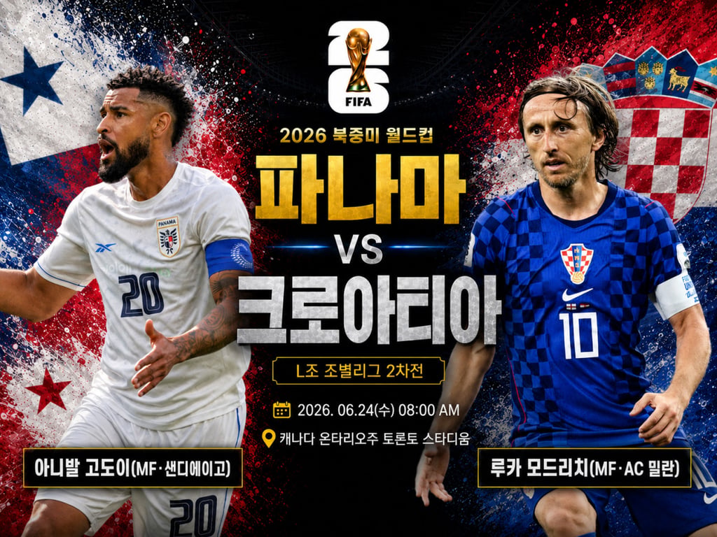 06/24 08:00 경기 FIFA 북중미 월드컵 파나마 (+1.5) vs 크로아티아 2