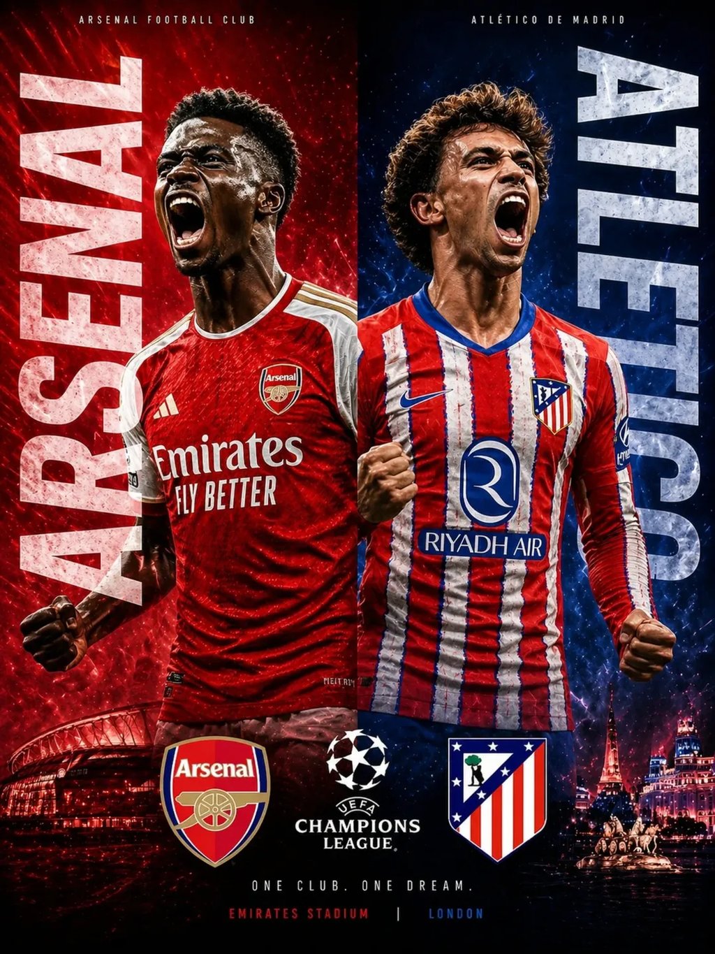 05/06 04:00 경기 UCL 4강 아스날 (-0.5) vs AT마드리드 2