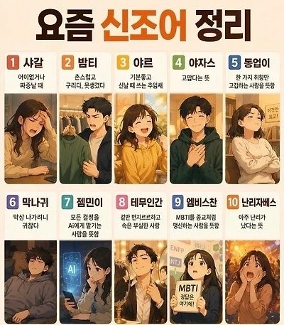 요즘신조어 정리