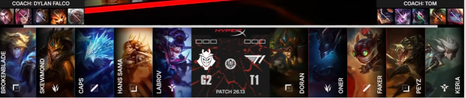 07 08 T1 vs G2 ) 1세트 벤픽 / 픽