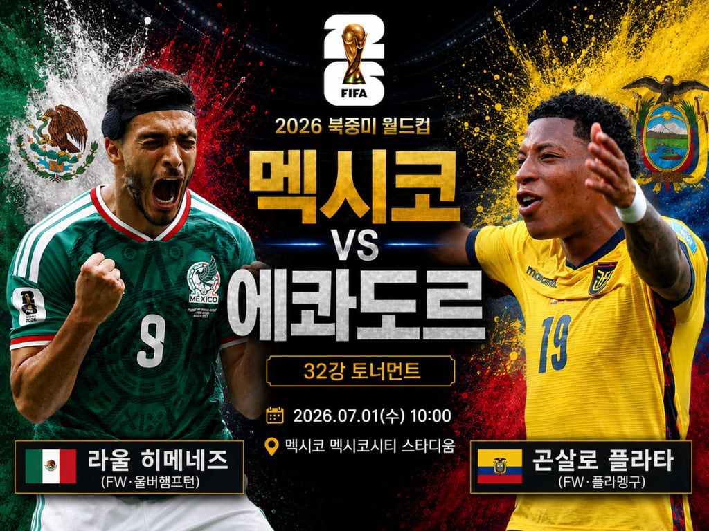 07/01 10:00 경기 FIFA 북중미 월드컵 멕시코 (-0.5) vs 에콰도르 2