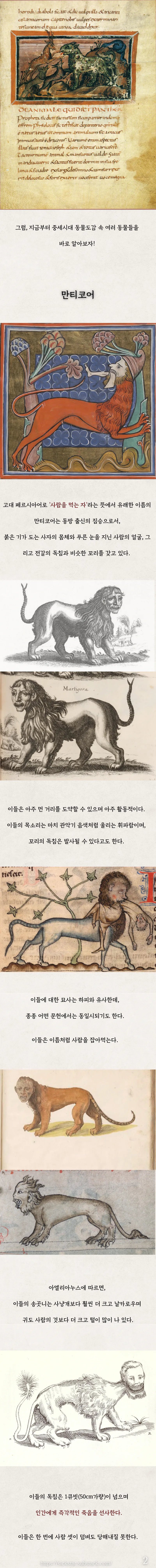 중세시대 환상의동물들을 알아보자! 2