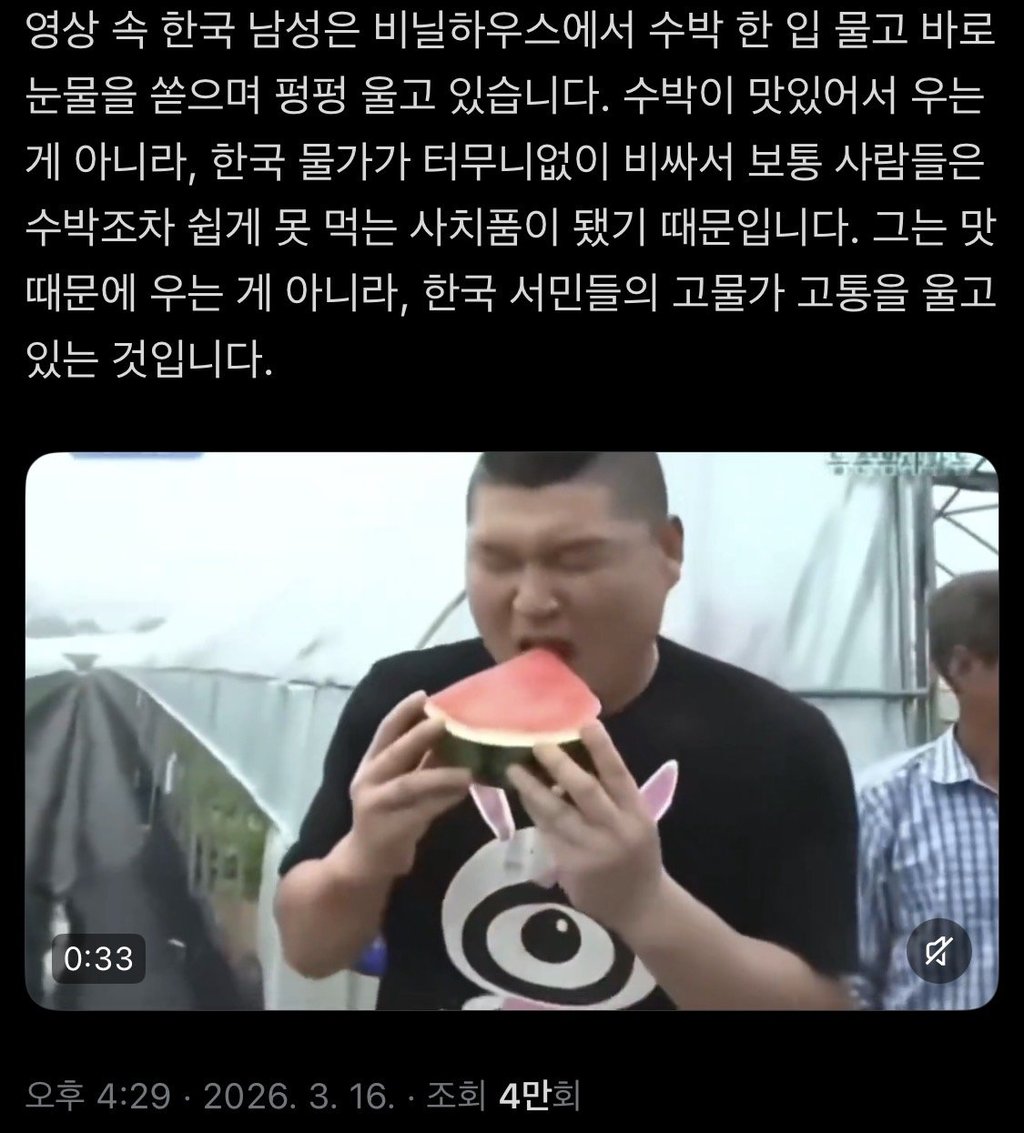 중국인들의 수박론 1