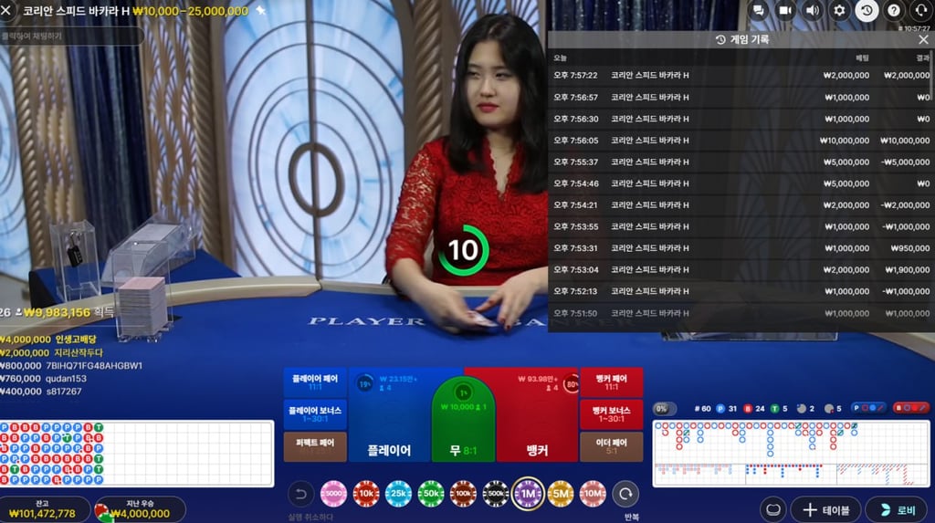 텐카지노 1억 마감 감사합니다. 1
