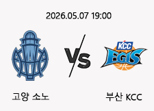 05/07 19:00 경기 KBL 챔피언결정전 #연장포함# 고양소노 (+1.5) vs 부산KCC 1
