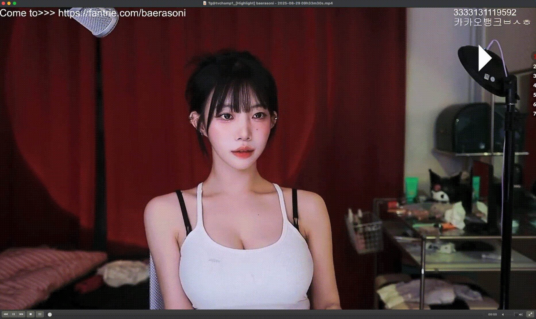 본인 카리나 닮앗다는 bj 1