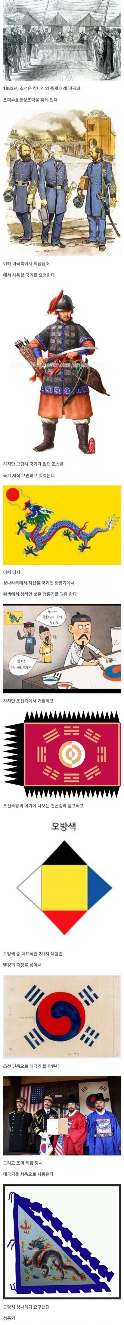 우리나라국기가 될뻔한 깃발