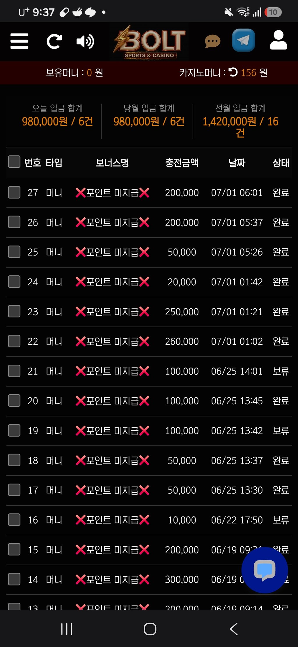 볼트카지노 후기