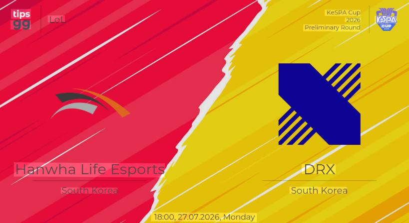 7/27 18:00 경기 KeSPA Cup #단판# 한화생명 vs KRX 2