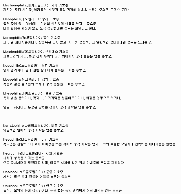 우리가 모르고있던 이상성욕 모음 1