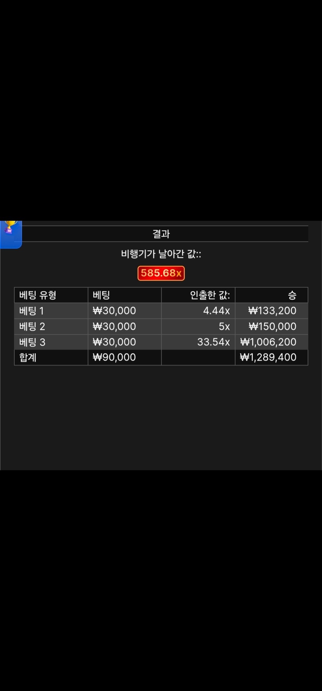 소닉 비행기 585배 짜리 1