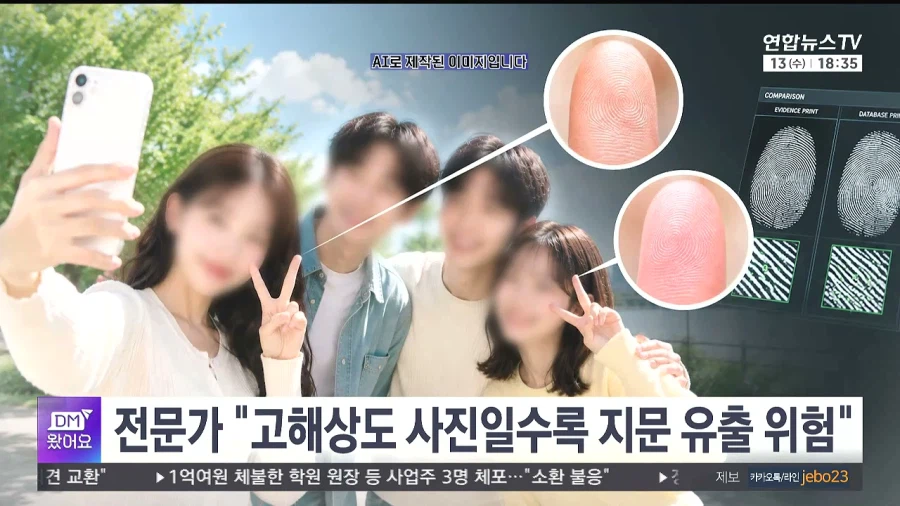 사진 찍을 때 지문 가리세요 2
