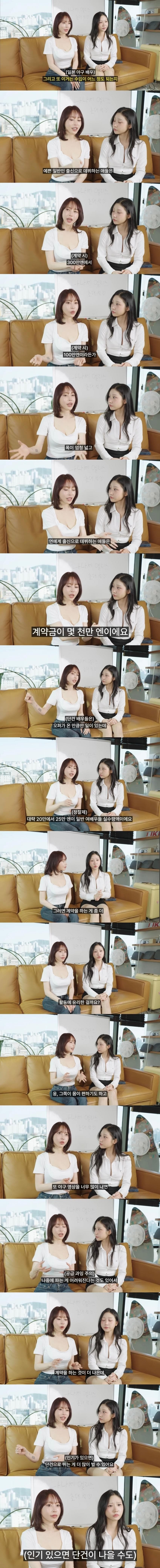 Av배우의 초봉