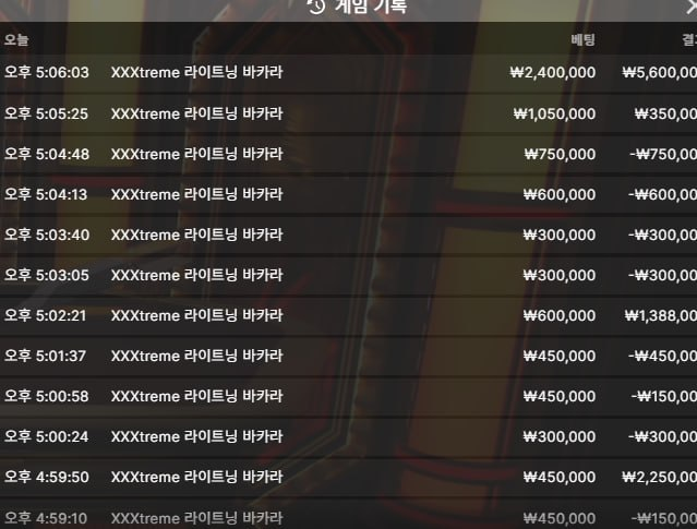 볼트카지노 익스트림 바카라